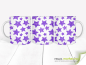 Mobile Preview: Coffee cup with purple glitter stars - panorama print